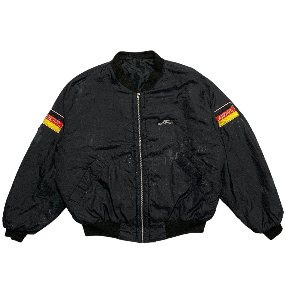 Mercedes-Benz Vintage 80s Mercedes Benz AMG Bomber Jacket Size US L / EU 52-54 / 3 - 1 Thumbnail