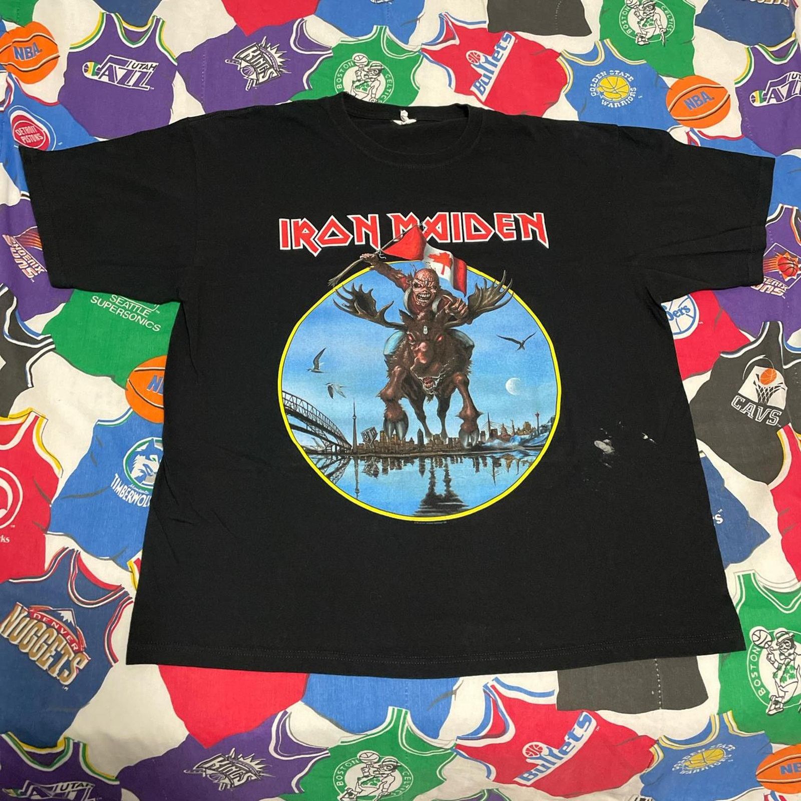 2012 Iron Maiden England Canadian Tour Promo Rock Tee