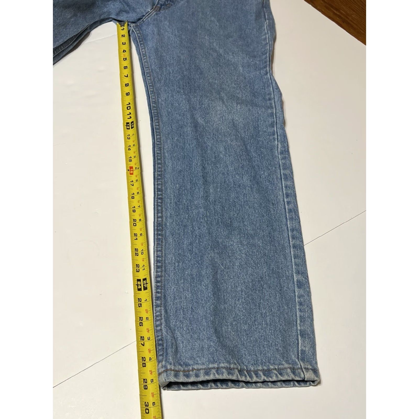 Levi's VINTAGE Levi's 505 Orange Tab Jeans Mens Tag 36x30 Measure 34x29 Stained Denim Blue 90s Mens Regular 34x29 Jeans Size US 34 / EU 50 - 5 Thumbnail