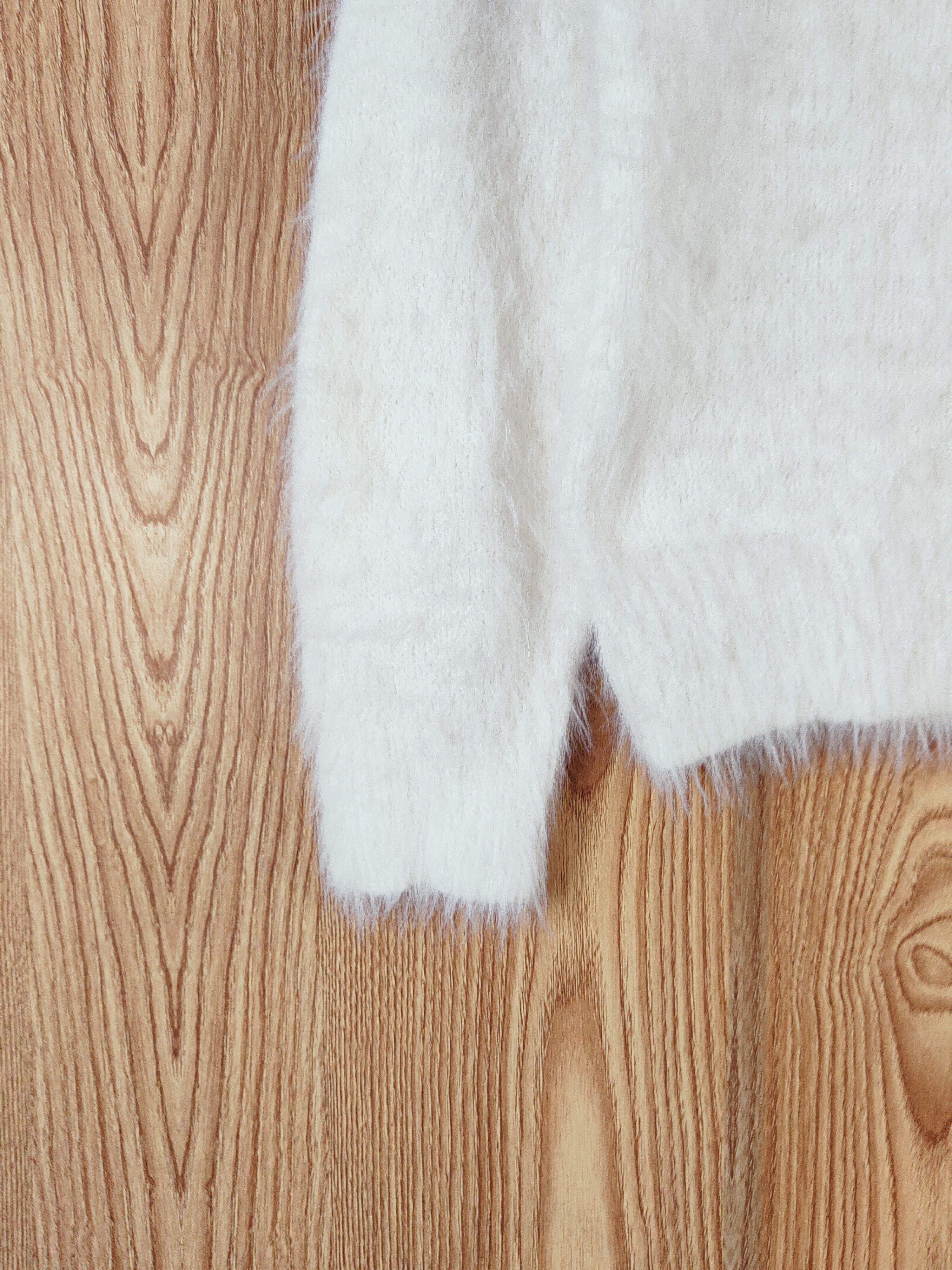 Japanese Brand × Vintage Vintage 💥 Khalita White Fur Mohair Knitwear Size M / US 6-8 / IT 42-44 - 4 Thumbnail