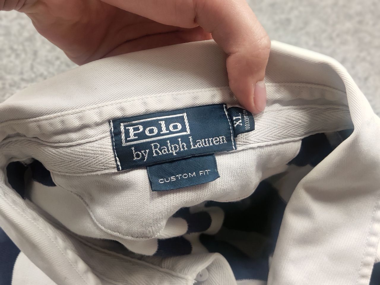 Polo Ralph Lauren Vintage 90's Polo Ralph Lauren Striped Rugby Long sleeve Size US XL / EU 56 / 4 - 16 Thumbnail