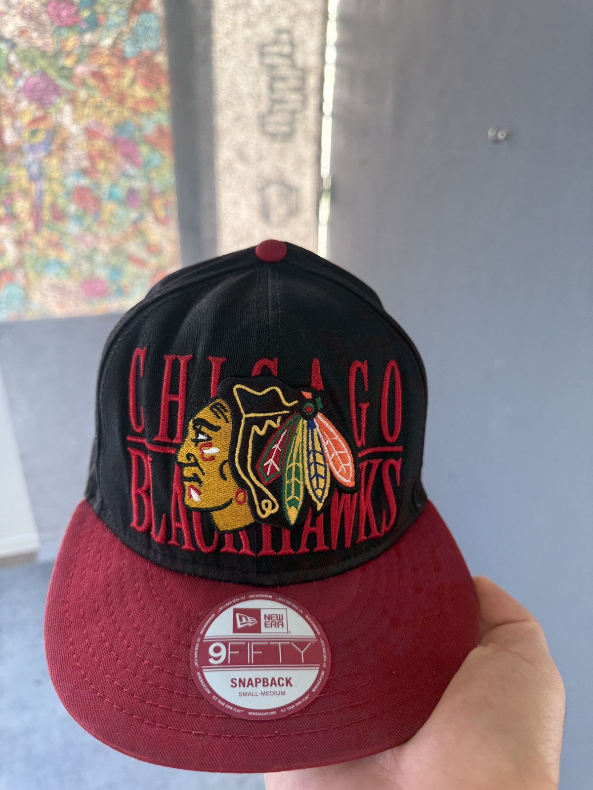 New Era Chicago Blackhawks New Era Snapback with Patch Size ONE SIZE - 3 Thumbnail