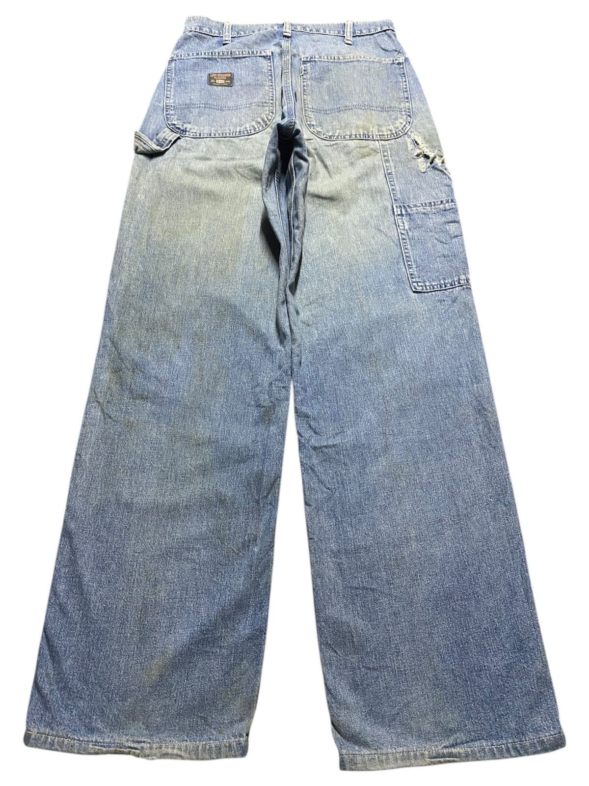 Levi's Vintage Clothing Vintage Levis Japan Big E White Tab Carpenter Baggy Jeans Size US 27 - 2 Thumbnail