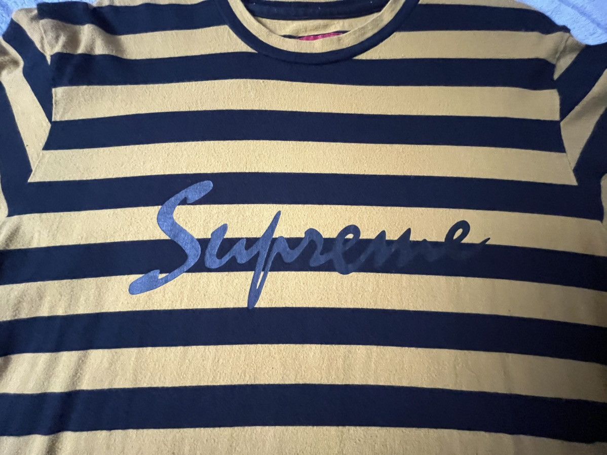 Supreme Supreme Striped Long Sleeve Size US L / EU 52-54 / 3 - 3 Thumbnail