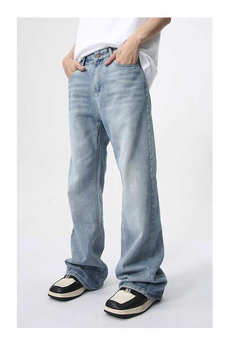 Japanese Brand × Jean Light blue flared washed jeans Size US 32 / EU 48 - 4 Thumbnail