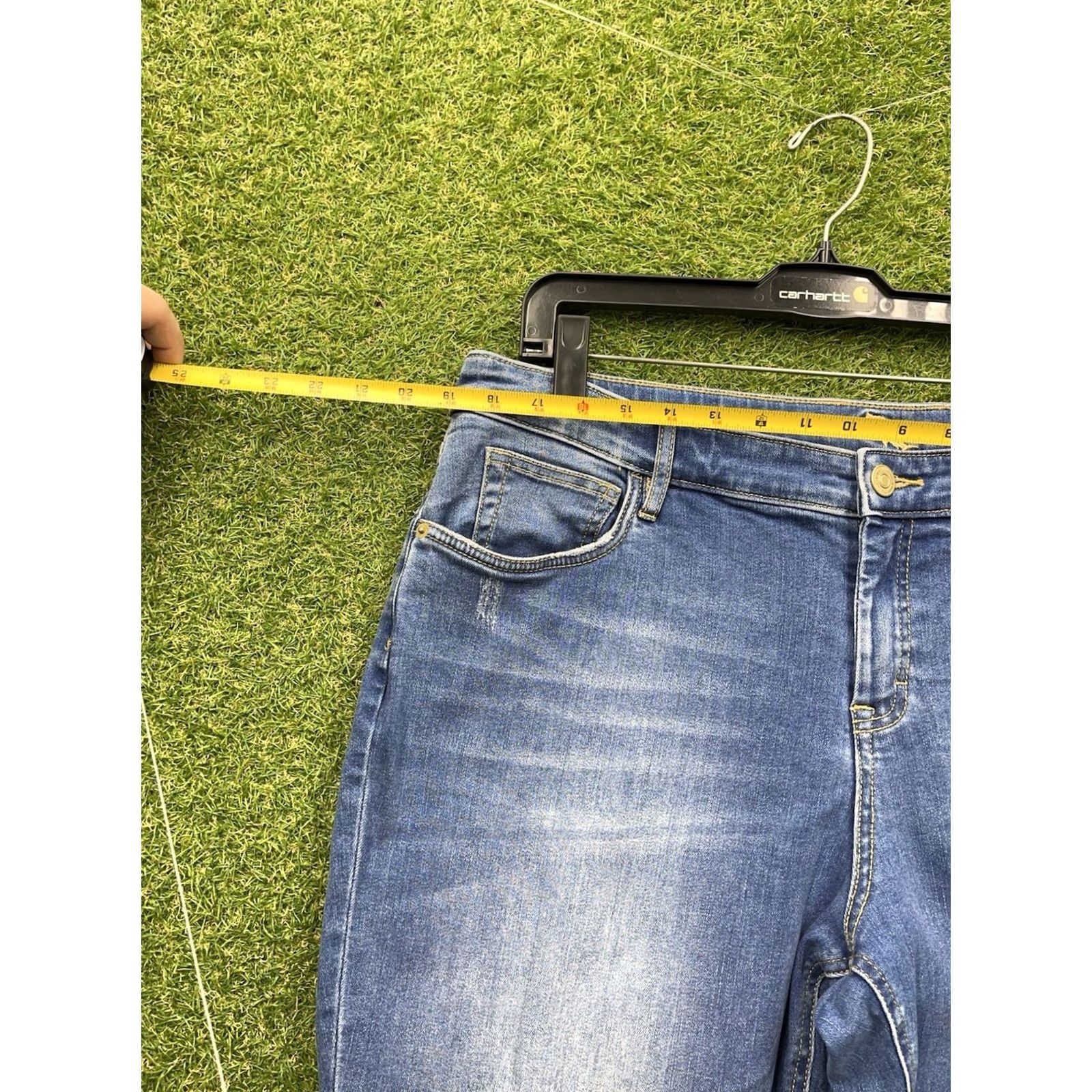 Tommy Bahama Tommy Bahama Jeans Slim Boyfriend Fit 33x29 Denim Blue Regular Women’s Stretch Medium Wash 5-Pocket Rise Mid Vintage No Mens Womens Boys Girls Size 24" / US 00 / IT 34 - 7 Thumbnail