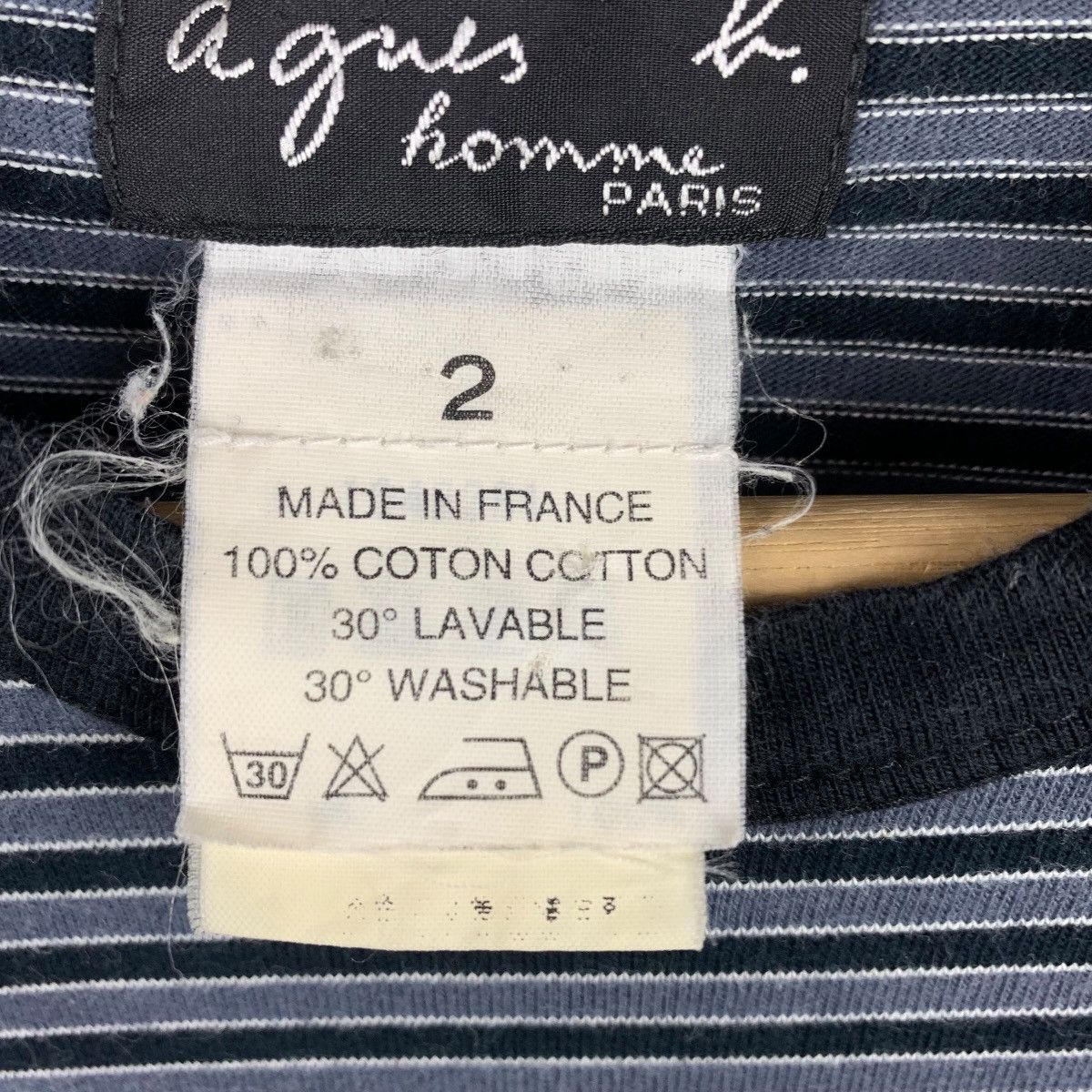 Designer × agnes b. AGNES B Paris small stripe tee Size US S / EU 44-46 / 1 - 10 Thumbnail