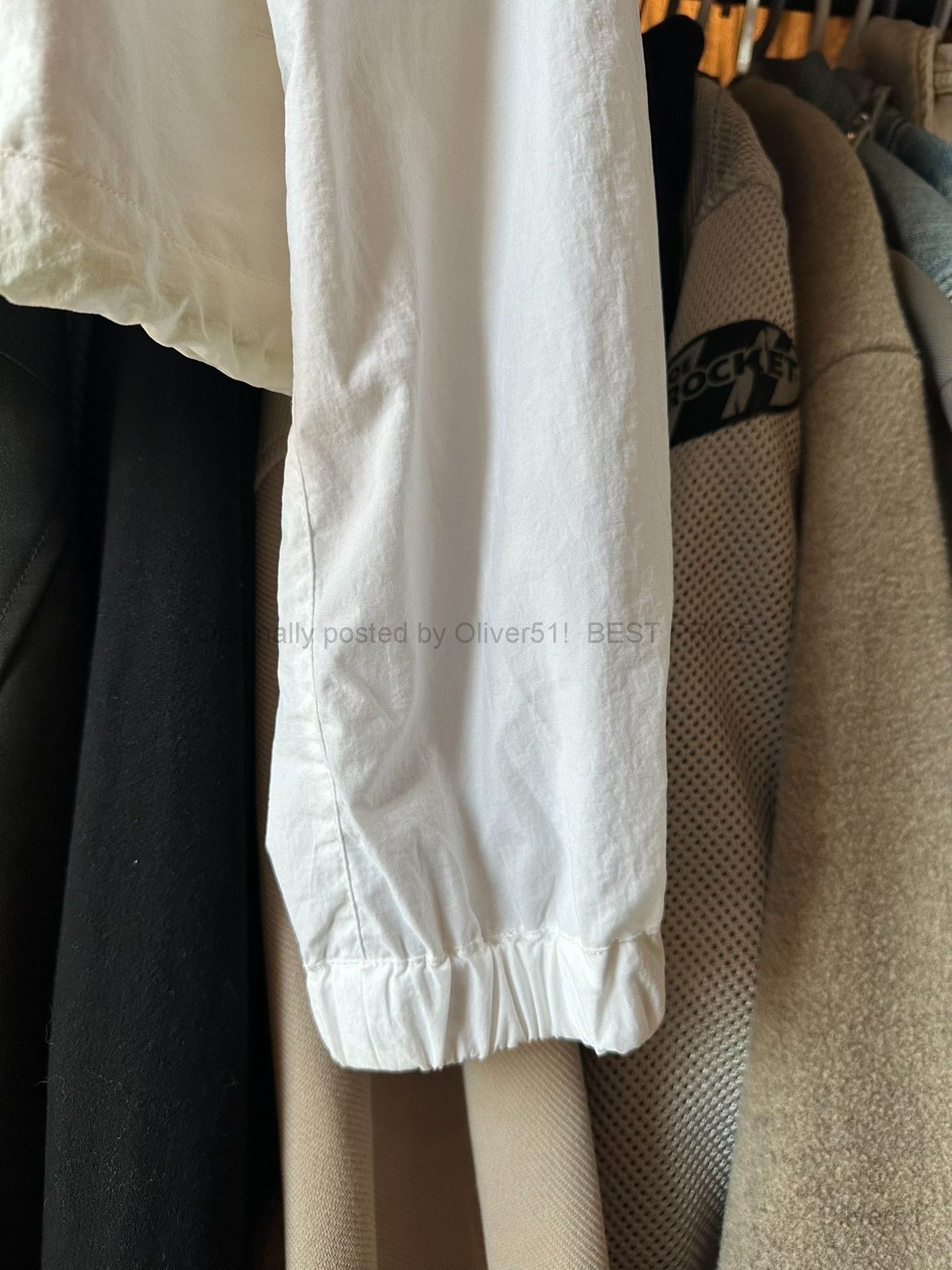 Sankuanz Nasa Coach Jacket Wind-Resistant Bfajijk369 in White, Men's (Size M) — image 6 of 6