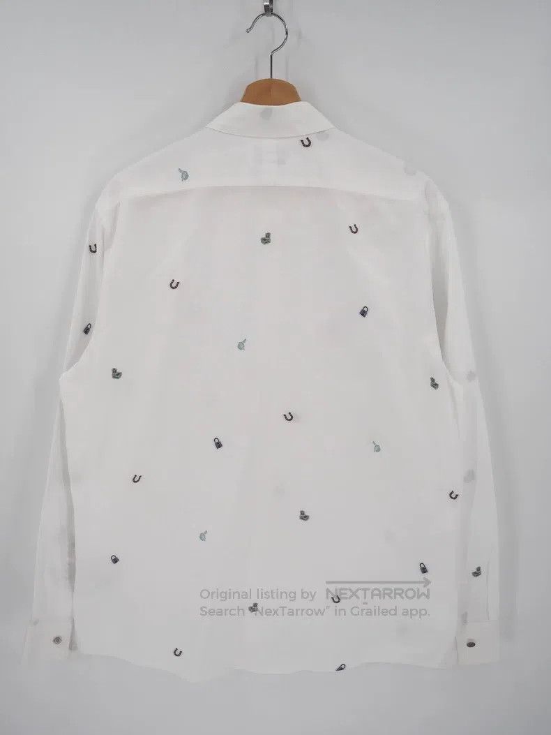 Hermes Hermes size 41 White embroidered patterned shirt Size US XXS / EU 40 - 4 Thumbnail