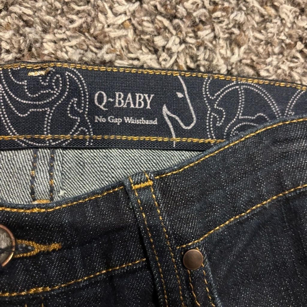 Wrangler Women's Wrangler QBaby Dark Blue Jeans Size 28" / US 6 / IT 42 - 4 Thumbnail