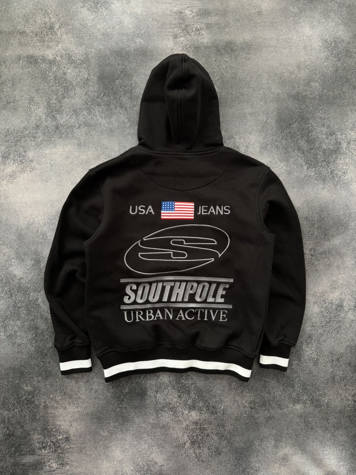 Southpole Southpole USA Embroidered Logo Hoodie Vintage Size US S / EU 44-46 / 1 - 1 Thumbnail
