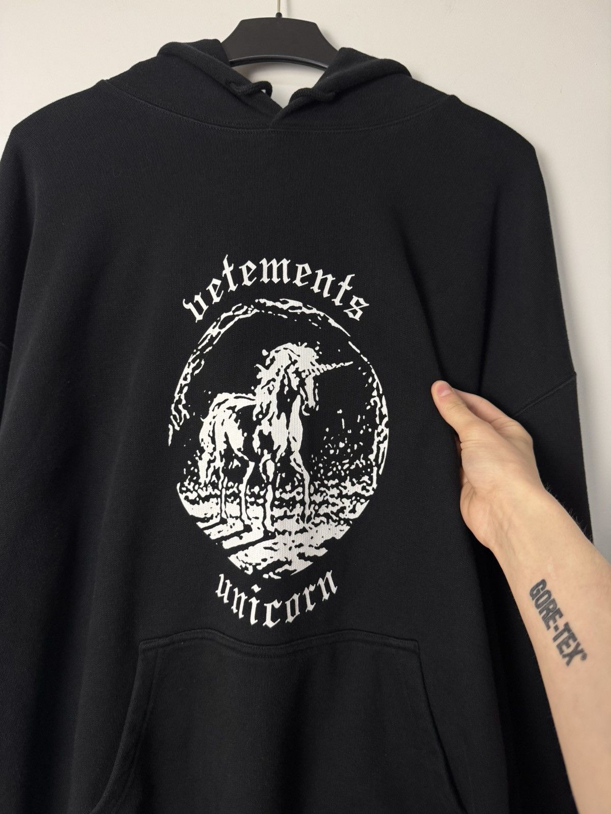 Vetements Vetements Unicorn hoodie black FW18 Avantgarde luxury Size US M / EU 48-50 / 2 - 3 Thumbnail
