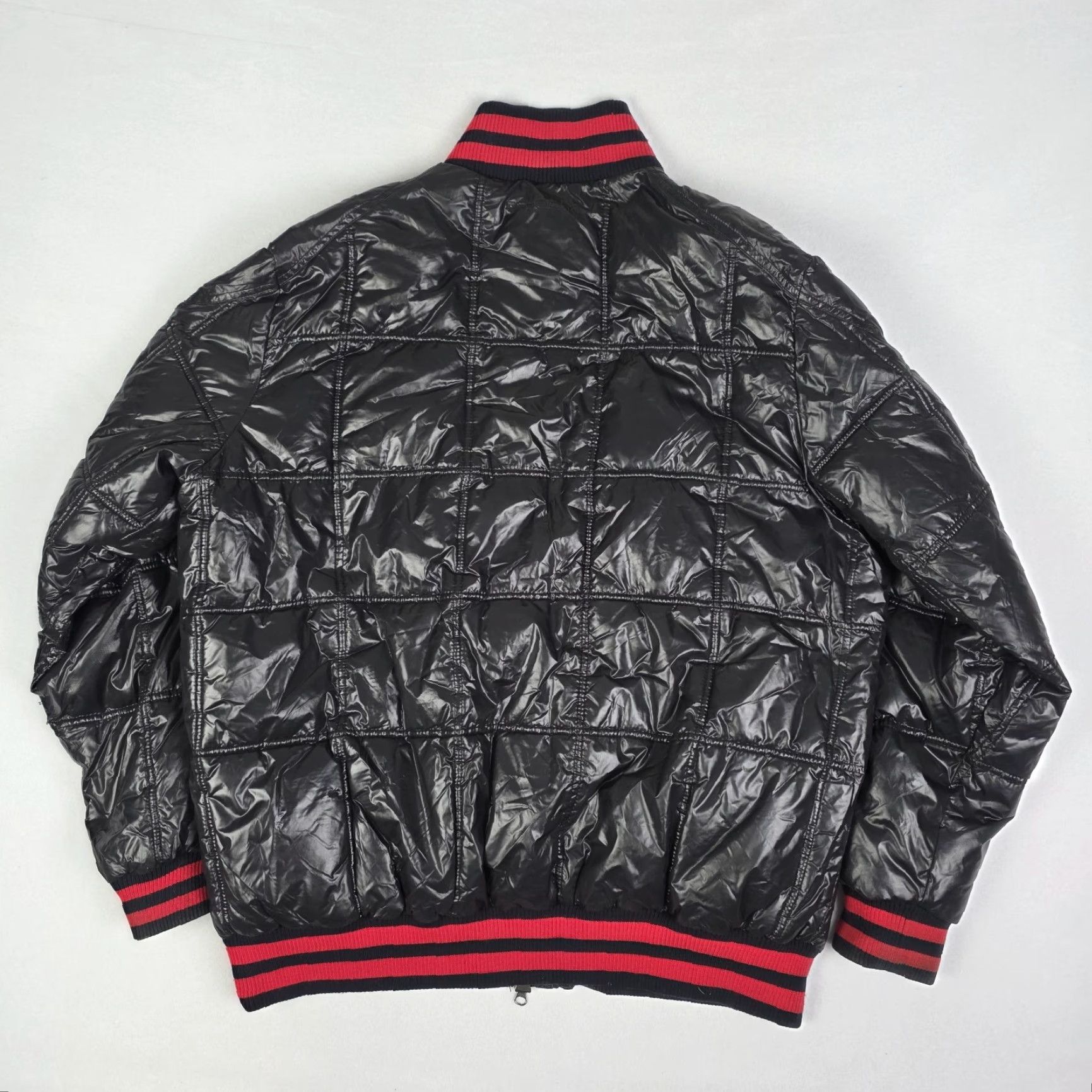 Sean John VINTAGE Sean John Puffer Jacket Mens 2XL Black Red Shiny Hip Hop Streetwear Size US XXL / EU 58 / 5 - 2 Thumbnail