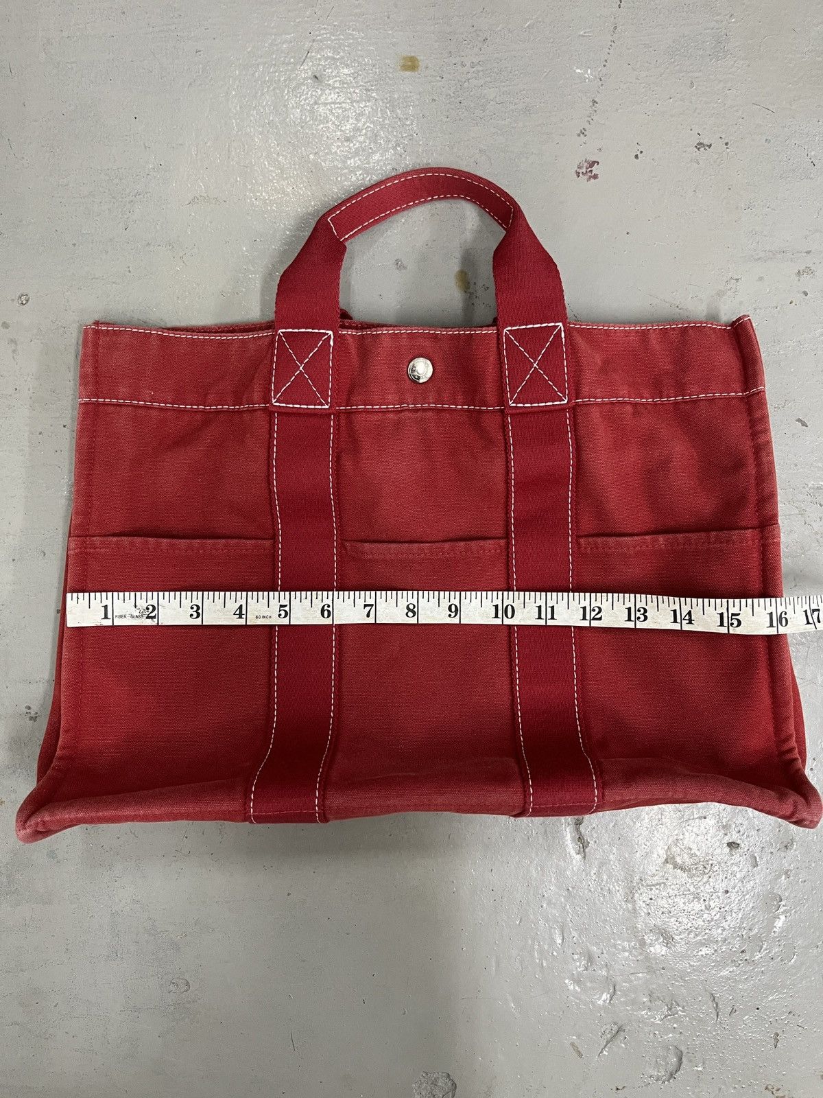 Hermes Hermès Red Fourre Tout MM Tote Bag Size ONE SIZE - 14 Thumbnail