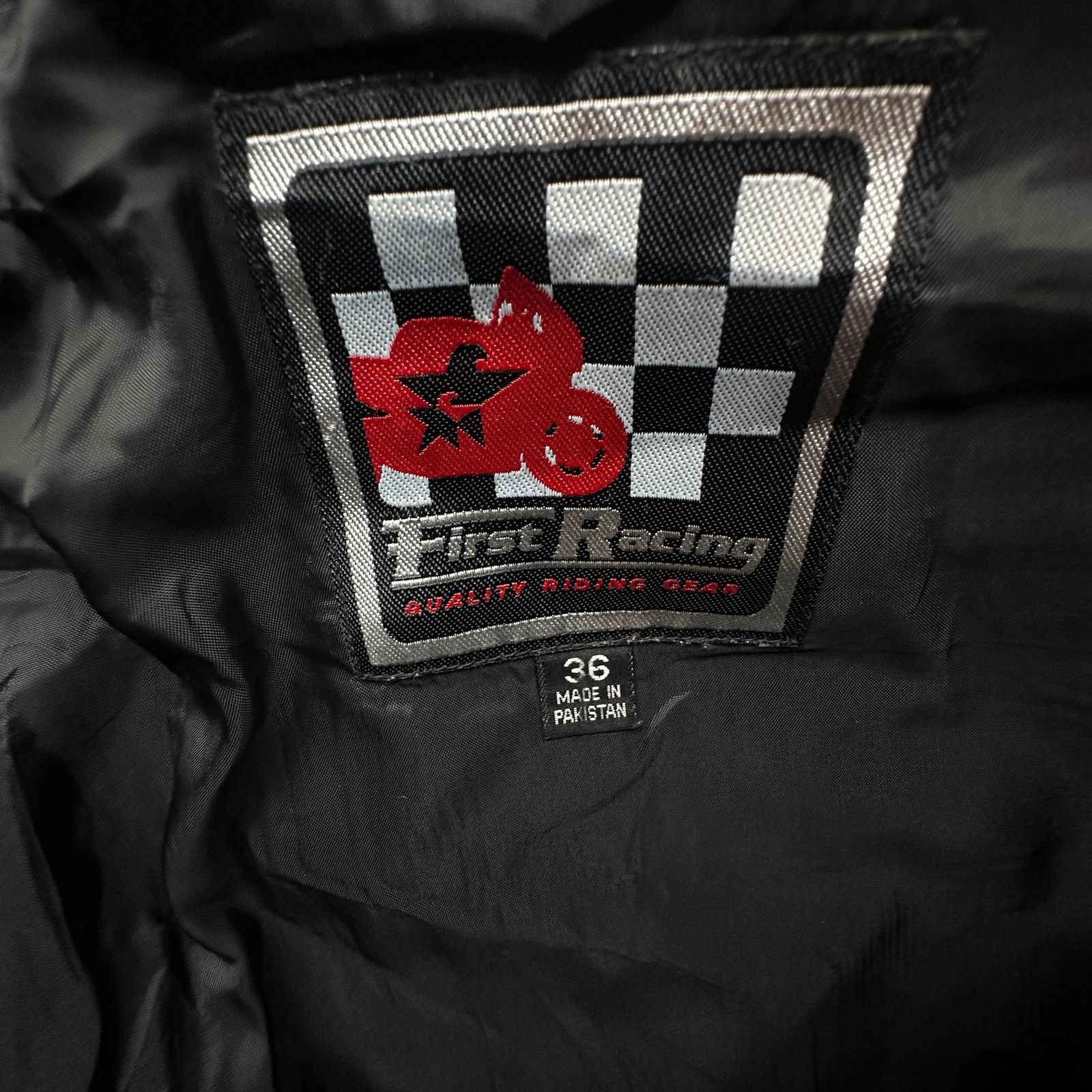 Other VTG First Racing Riding Gear Motorcycle Leather Pants 36x35 Size US 36 / EU 52 - 3 Thumbnail
