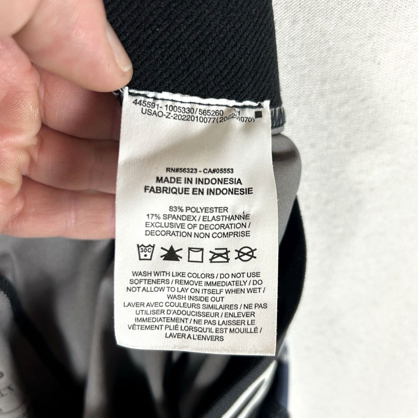 Nike Nike Pro Dri Fit Ankle Leggings Womens M Gray Blue Graphic Print Stretch Geometric Neon 27in Inseam Size 32" / US 10 / IT 46 - 5 Thumbnail