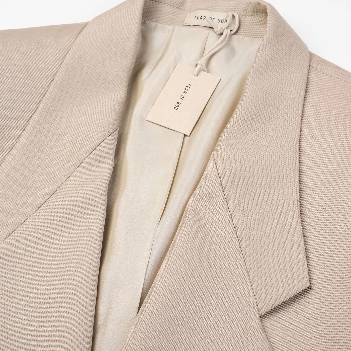 Fear of God FEAR OF GOD Dusty Beige Eternal Wool DB Suit Jacket Size 40R - 8 Thumbnail
