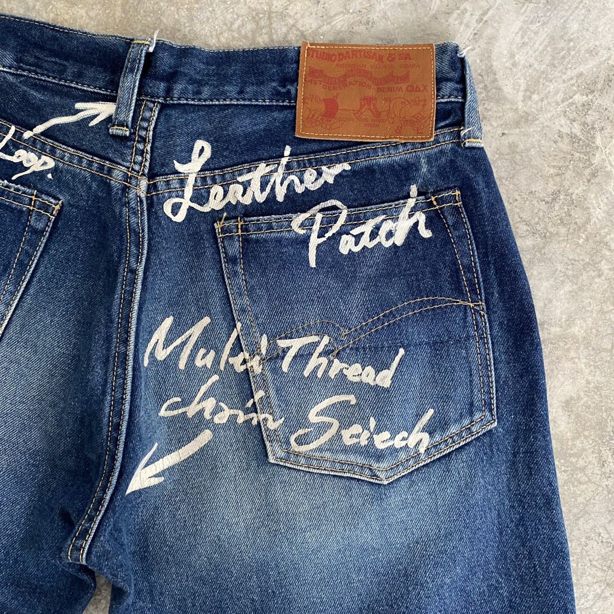 Studio D'Artisan Vintage Studio D’Artisan Art Hand Painted Denim Shorts Jorts Size US 31 - 5 Thumbnail