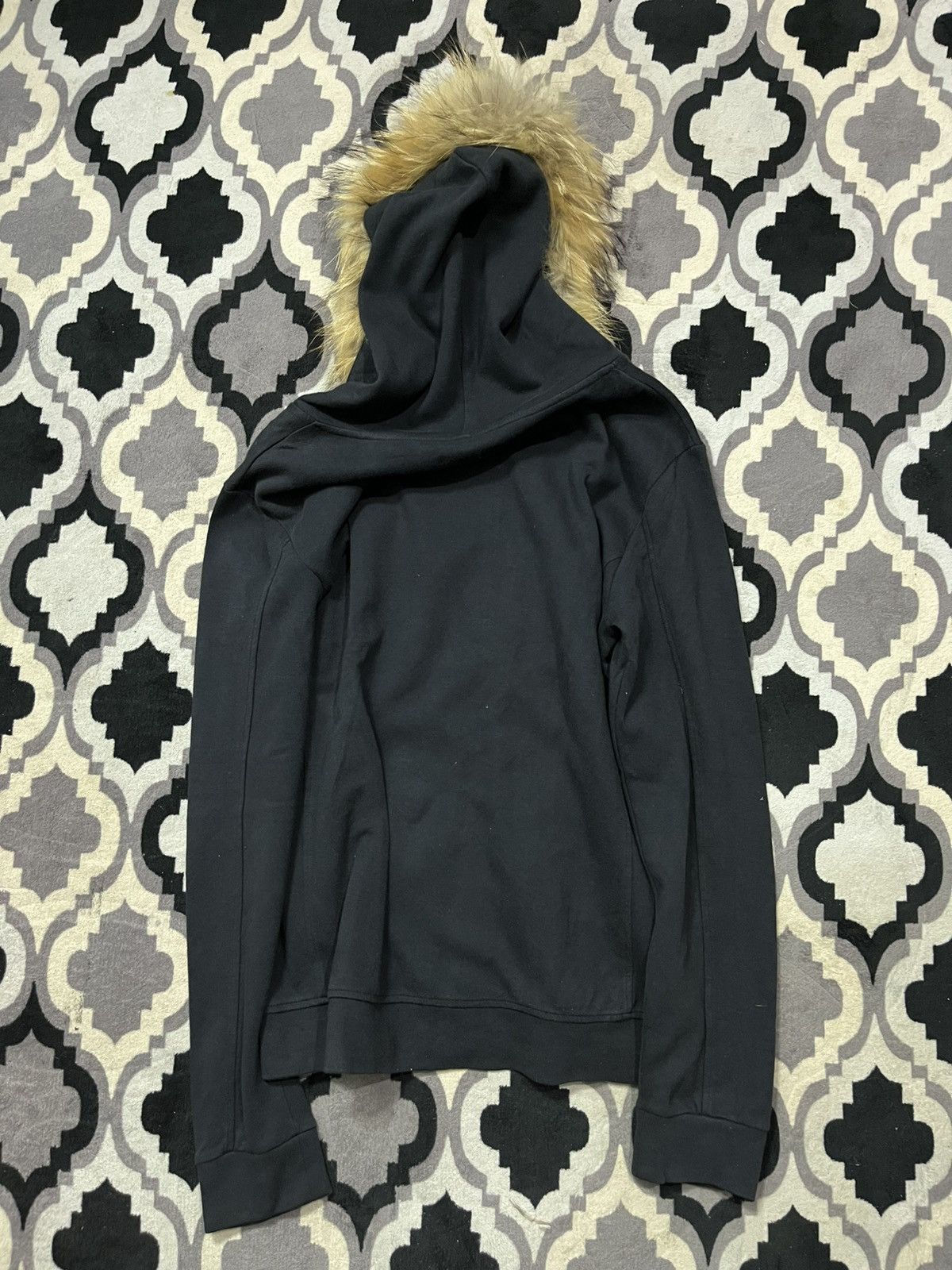 Yasuyuki Ishii Vintage tngt asymmetric faux fur hoodie Size US M / EU 48-50 / 2 - 2 Thumbnail