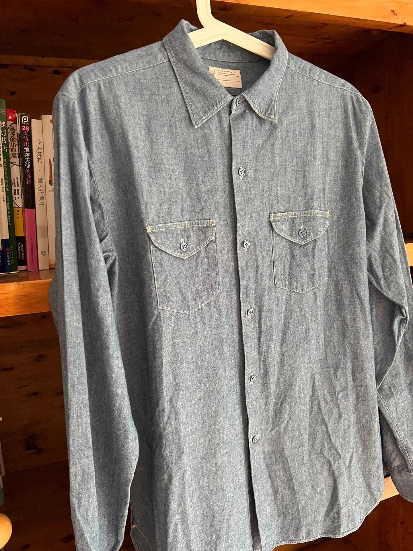 Old Joe Old Joe Rare Indigo Denim Workwear Shirt Vintage Size US M / EU 48-50 / 2 - 2 Thumbnail