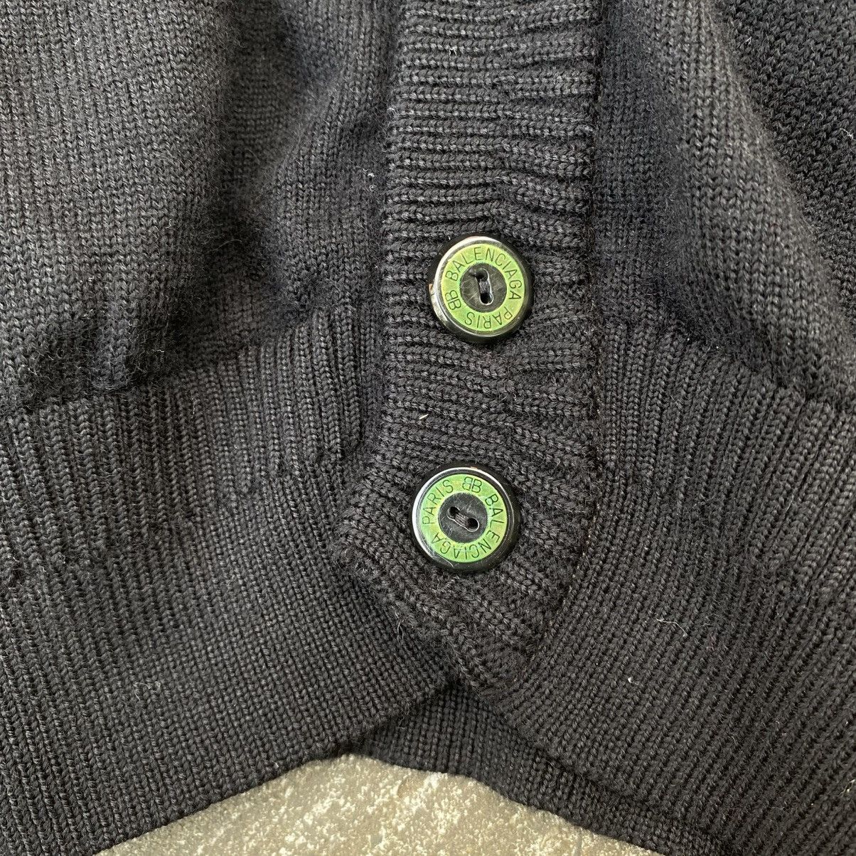 Balenciaga BALENCIAGA Black Logo Knit Cardigan. Size M / US 6-8 / IT 42-44 - 11 Thumbnail