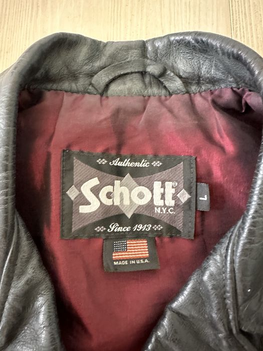 Schott Vintage Schott Leather Vest | Grailed