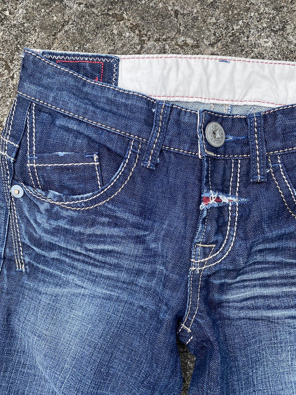 Marithe + Francois Girbaud Mfg Flared Jeans Size 28" / US 6 / IT 42 - 5 Thumbnail