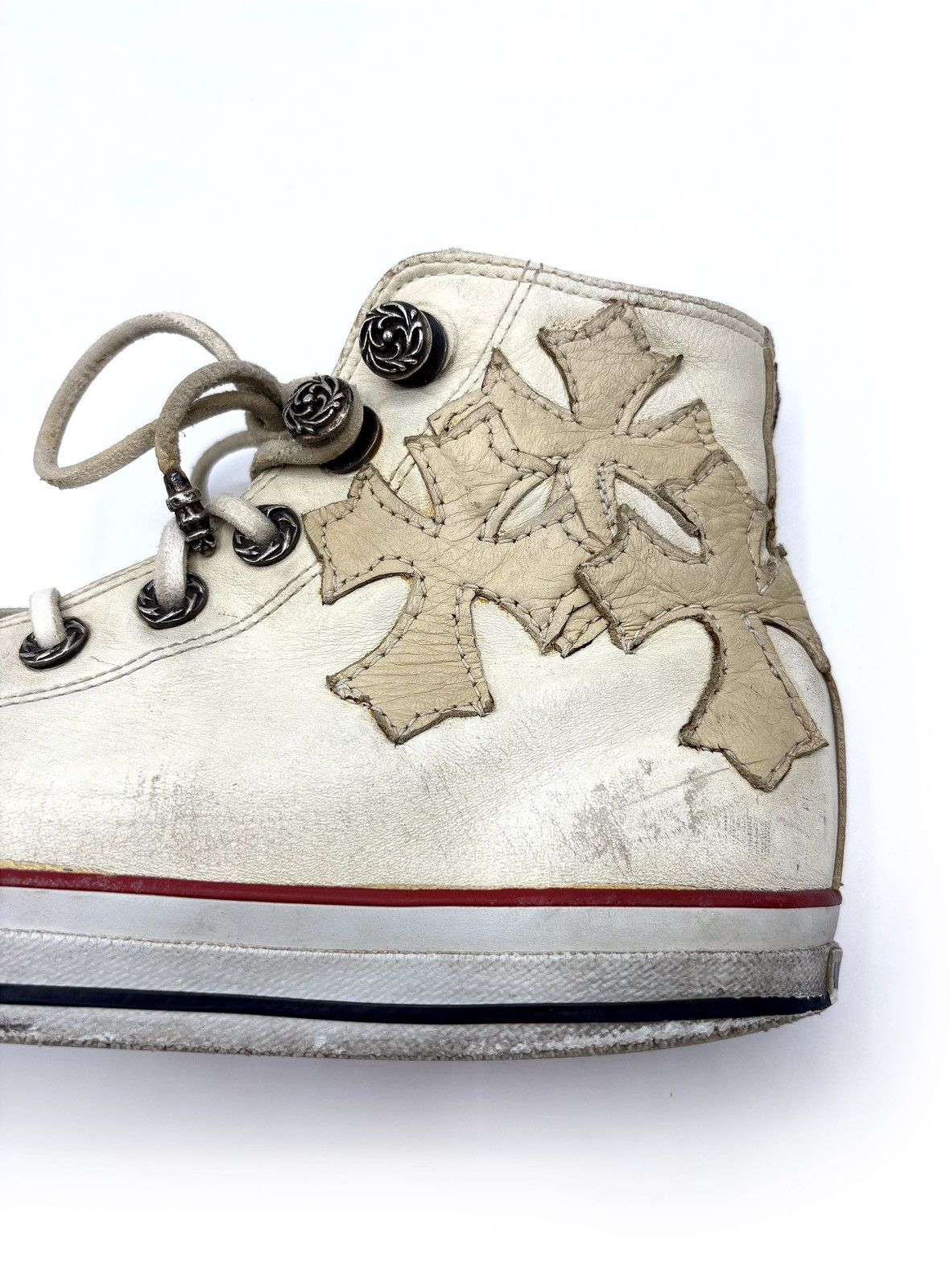 A&G Rock A&G .925 Silver Converse All Star Cross Patch Sneakers Size US 8 / EU 41 - 13 Thumbnail