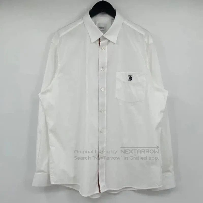 Burberry Burberry White Cotton Long Sleeve Shirt. Size US XXL / EU 58 / 5 - 1 Thumbnail