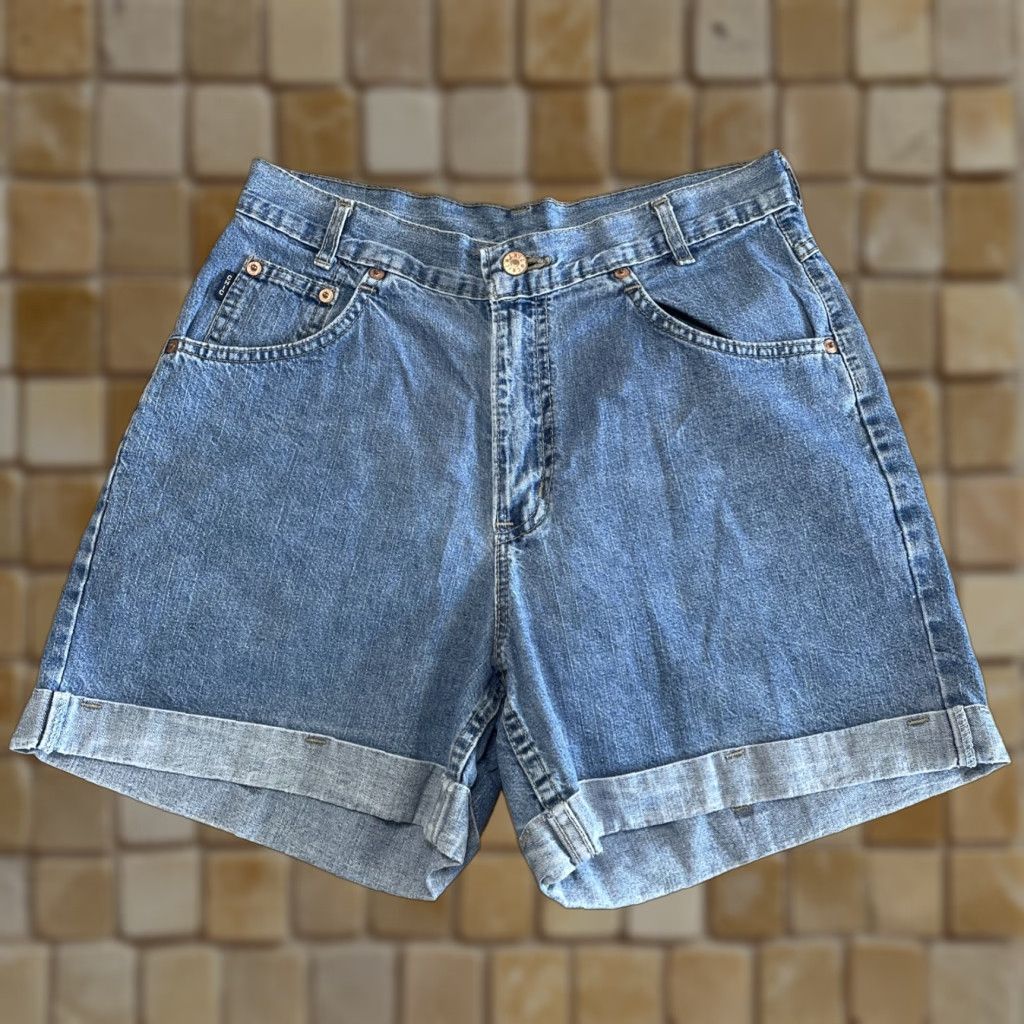 Vintage VINTAGE CHIC Mom Jean Shorts Juniors 9 High Rise Blue Denim Womens Size 30" / US 8 / IT 44 - 1 Thumbnail