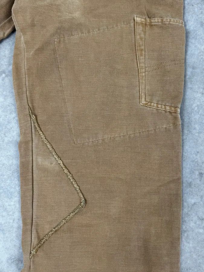 Armani 2000s Armani Irregular Straight Relaxed Beige Pants Size US 30 / EU 46 - 8 Thumbnail