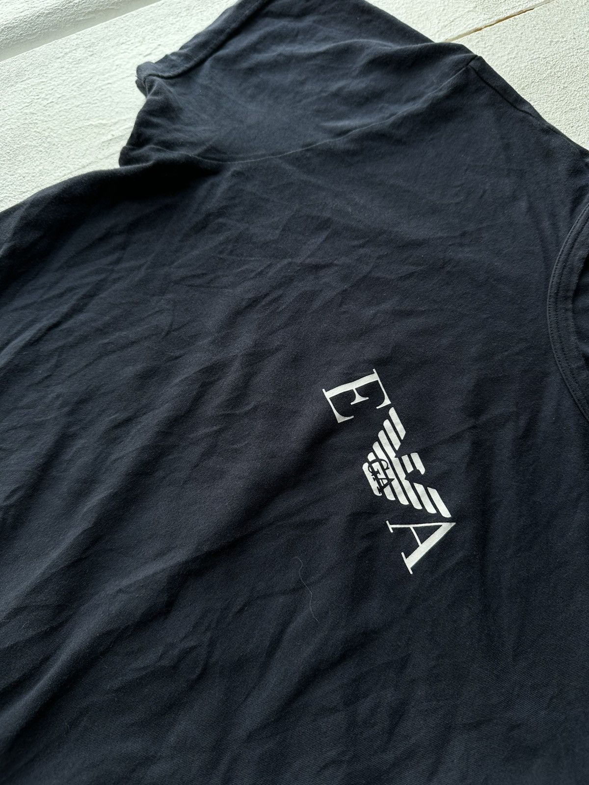 Emporio Armani 🚨Y2K Big Logo EMPORIO ARMANI T-shirt Avant Garde Size US M / EU 48-50 / 2 - 5 Thumbnail