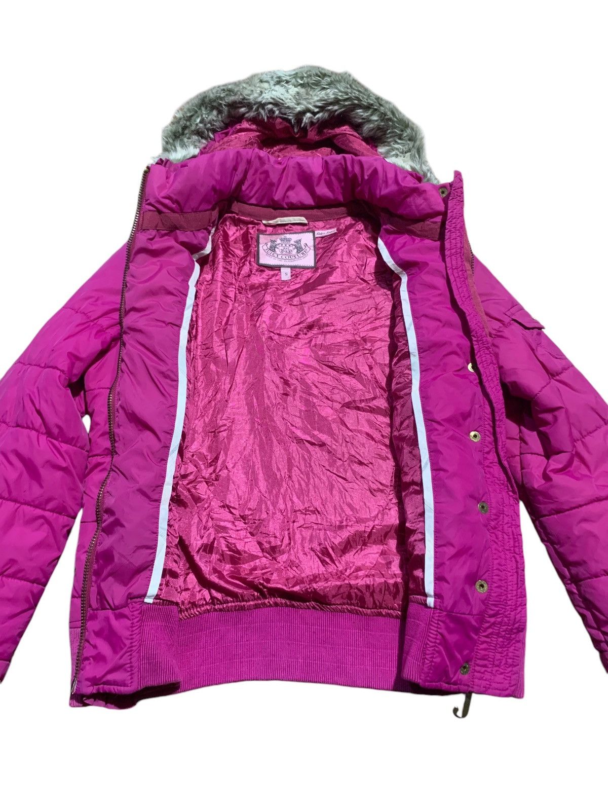 Juicy Couture × Juicy Couture Jeans Juicy Couture puffer fur jacket embroidery Size M / US 6-8 / IT 42-44 - 4 Thumbnail