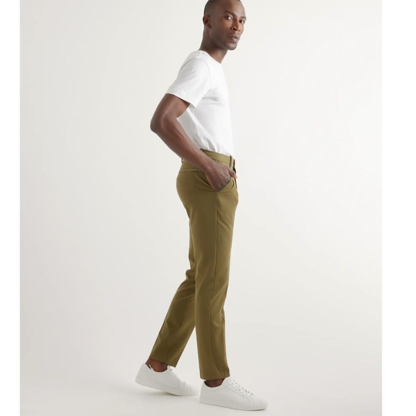 Quince Quince Men's Khaki Chino Pants - 36x32 Size US 36 / EU 52 - 2 Thumbnail