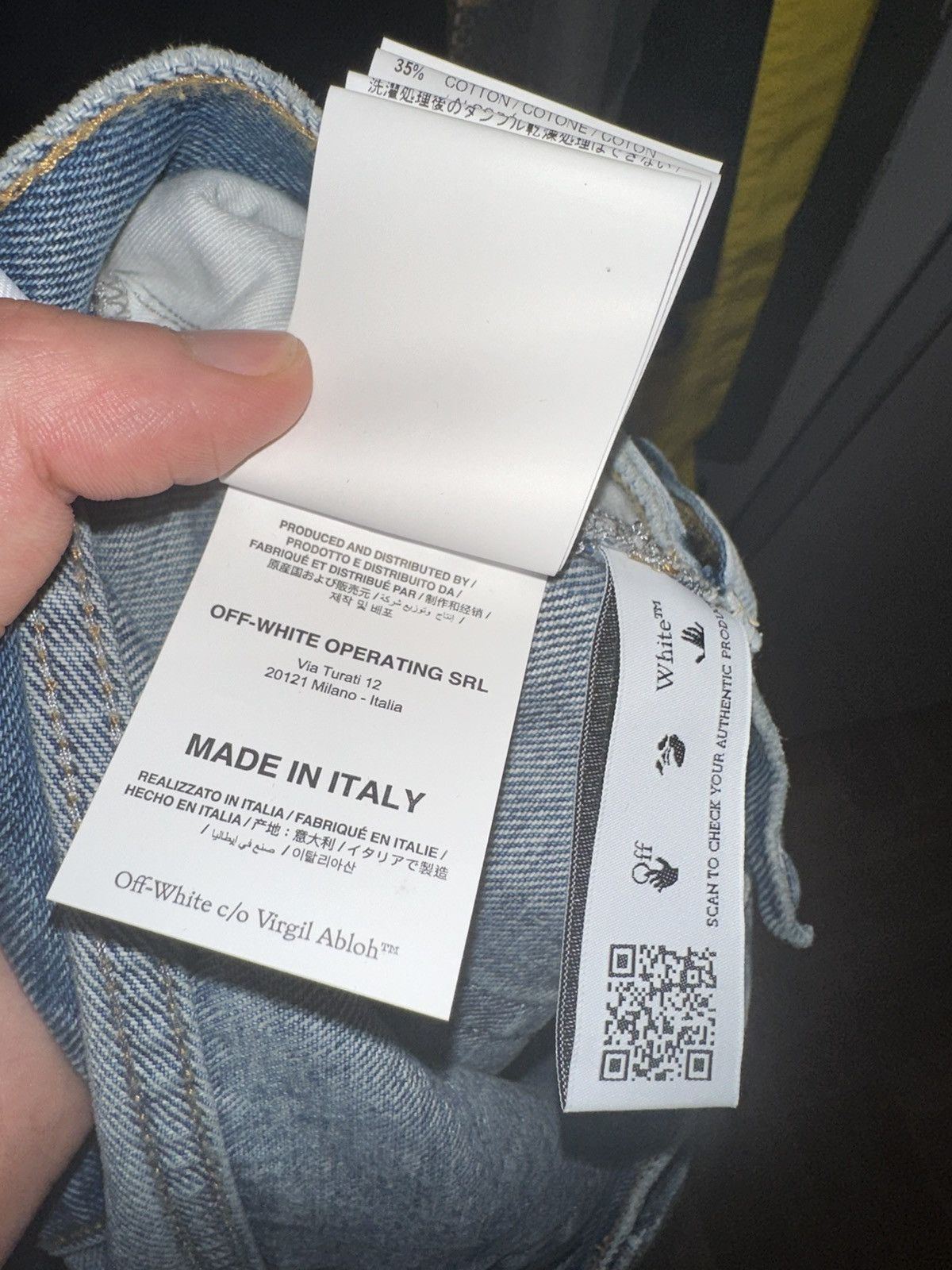 Off-White Off-White Angels Skate Denim Jeans Size US 33 - 9 Thumbnail
