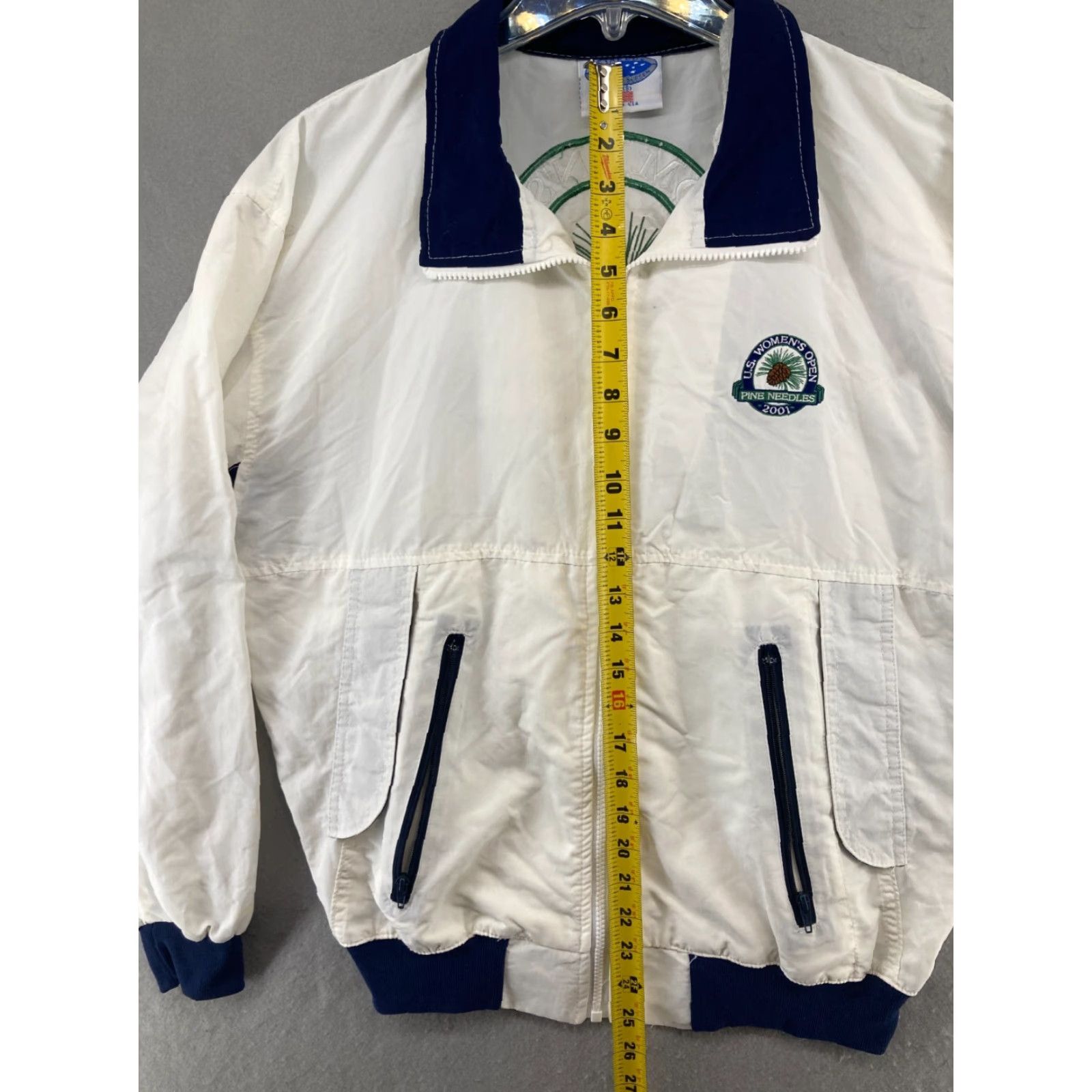 Needles VINTAGE US Womens Open Pine Needles Jacket Golf Outdoors Large Logo Jacket Womens White XS? Size S / US 4 / IT 40 - 4 Thumbnail