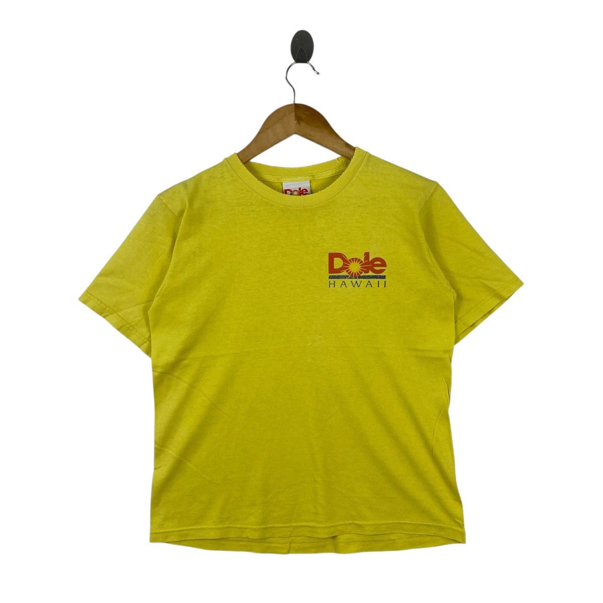 Vintage Vintage Dole Hawaii T Shirt Yellow USA Made Graphic Tee Size S / US 4 / IT 40 - 1 Thumbnail