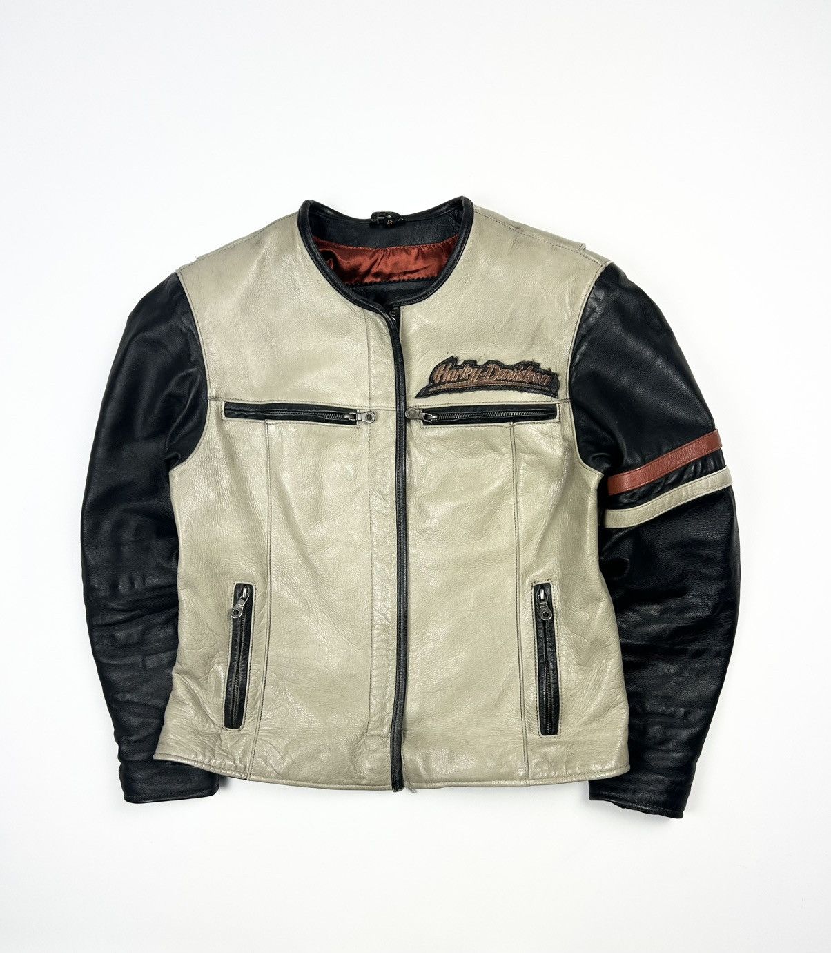 Avirex × Belstaff × Harley Davidson Womens vintage Harley Davidson Leather moto Jacket Racing Size S / US 4 / IT 40 - 2 Thumbnail