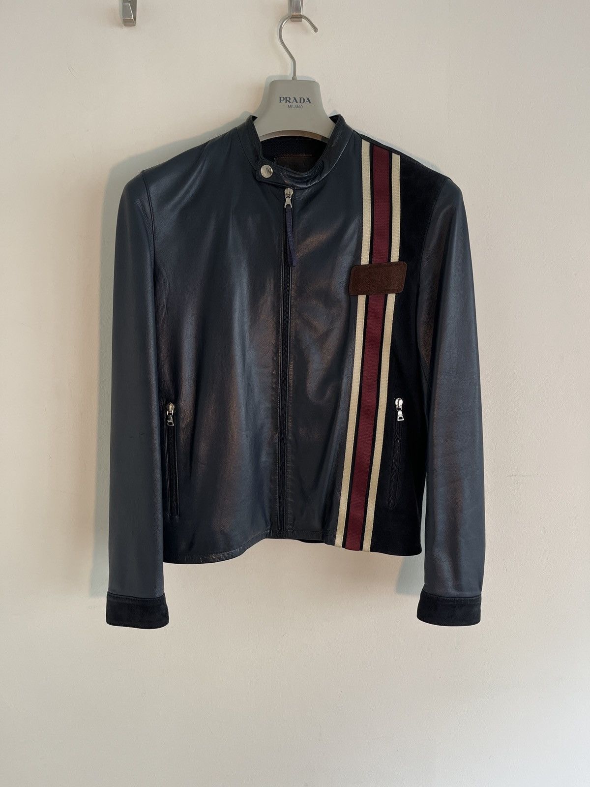 Men's Prada Leather Jackets | Grailed