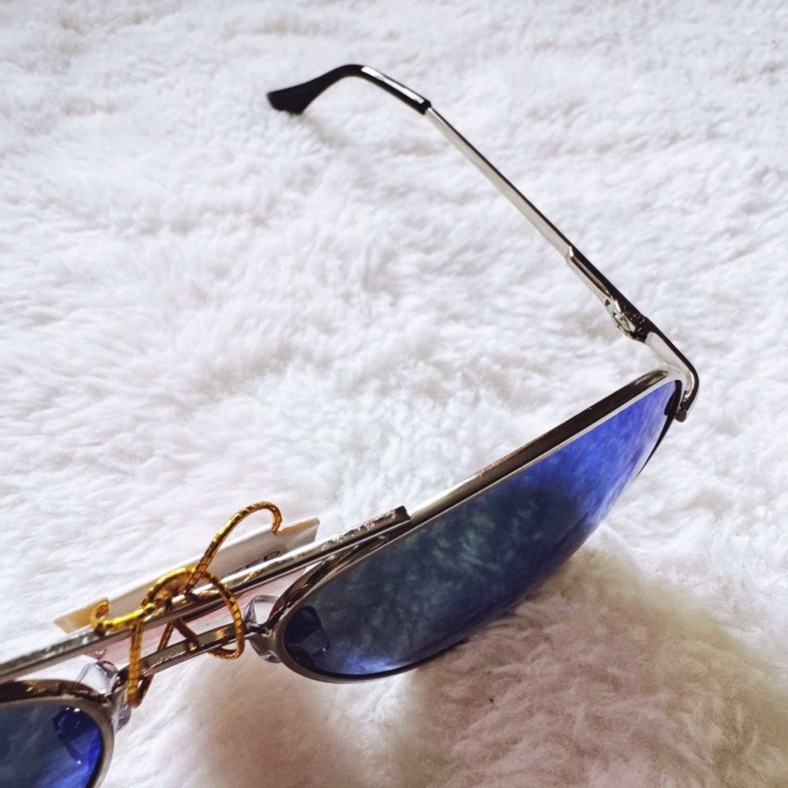 Other Zuri Silver w/ Green & Blue Lense Mirrored Sunglasses Size ONE SIZE - 6 Thumbnail
