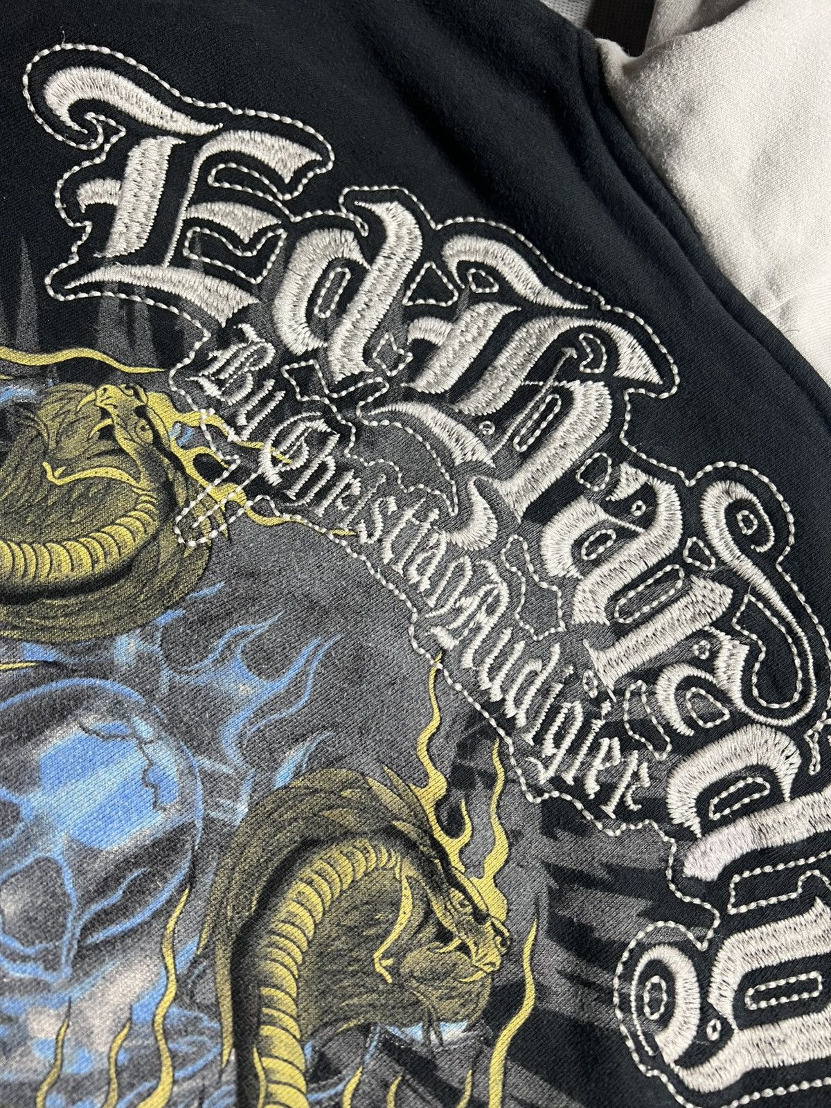 Ed Hardy Vintage Y2K Ed Hardy Zip Hoodie Size M Size US M / EU 48-50 / 2 - 9 Thumbnail