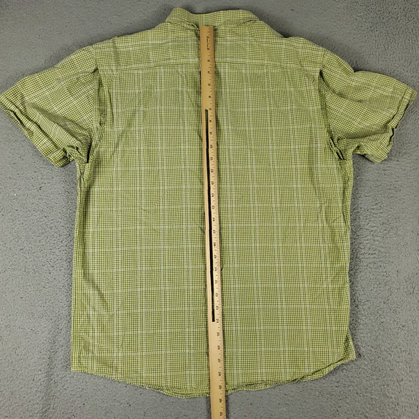 Vintage Columbia Shirt Mens Large Green Plaid Vented Fishing Button Up Short Sleeve Size US L / EU 52-54 / 3 - 4 Thumbnail