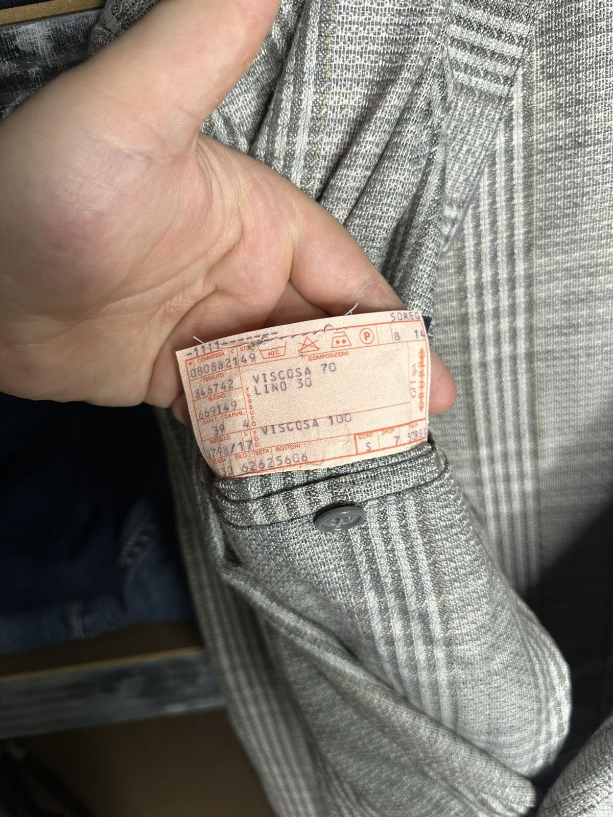Emporio Armani Emporio Armani Vintage 80s 90s GFT Checked Blazer Jacket Size 50R - 6 Thumbnail