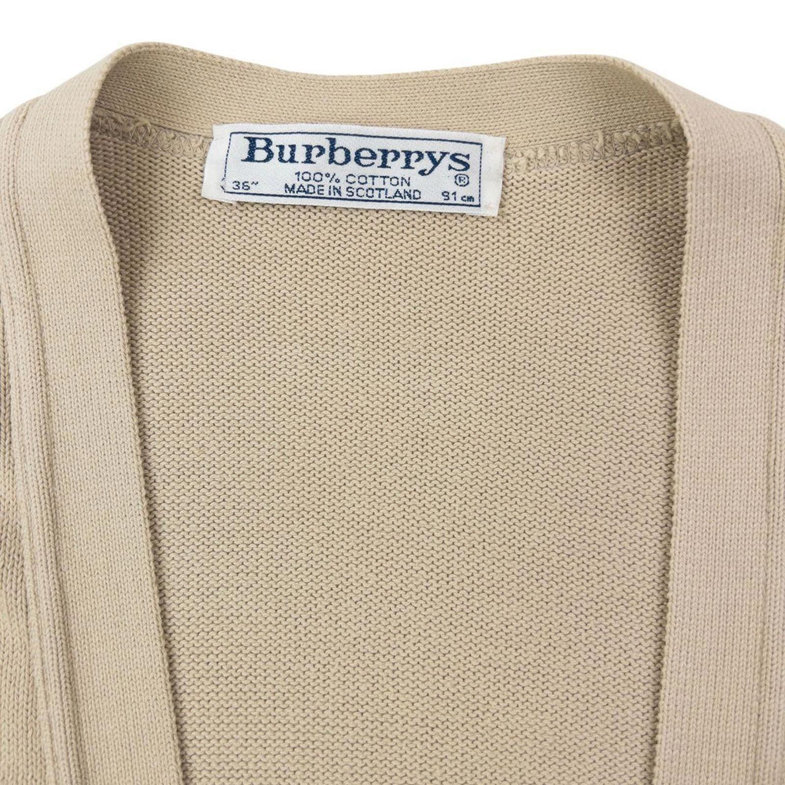Burberry Vintage 90s Burberry Button Up Cardigan Size S Size US S / EU 44-46 / 1 - 3 Thumbnail