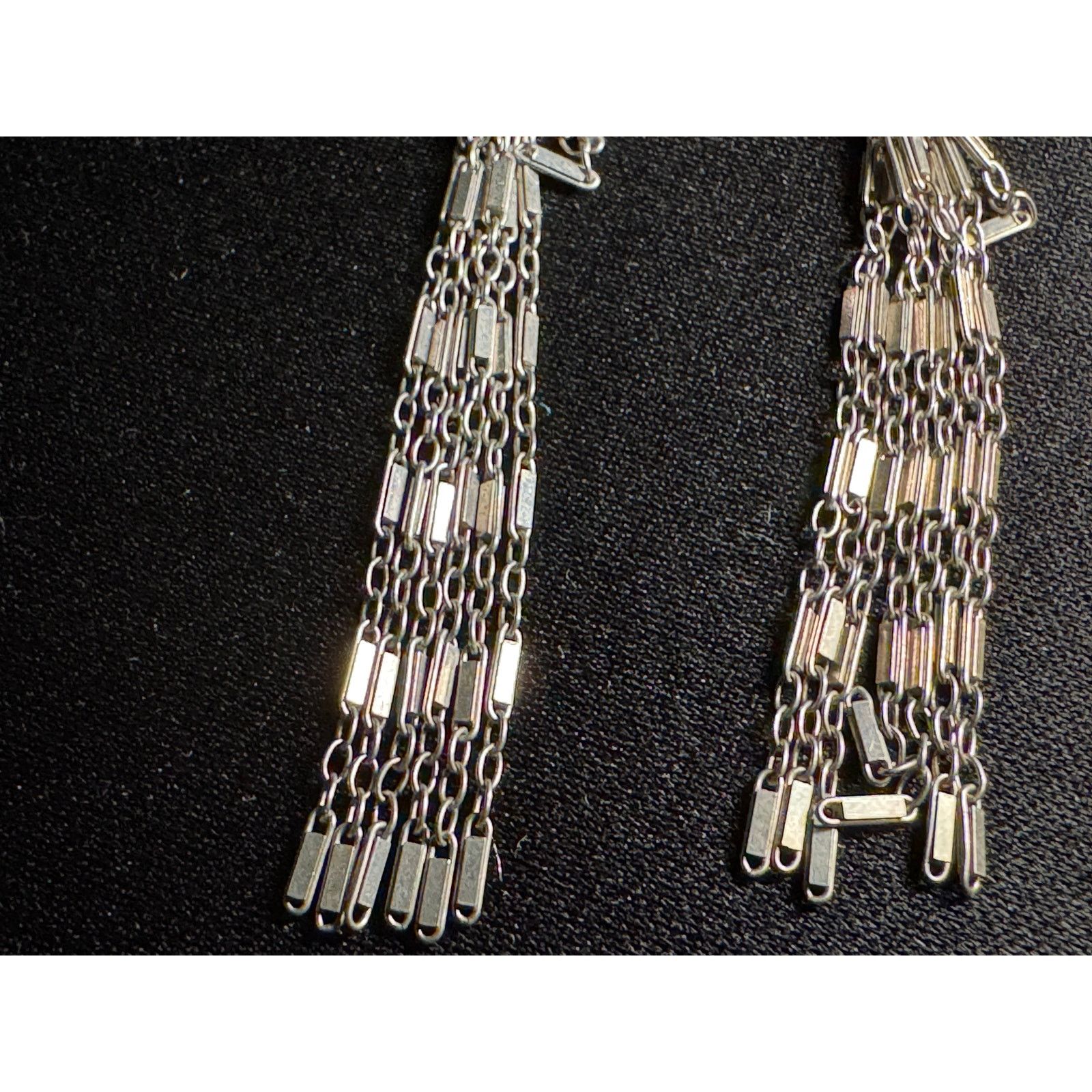 Other 925 Silver Leaveback Fringe Earrings Size ONE SIZE - 4 Thumbnail