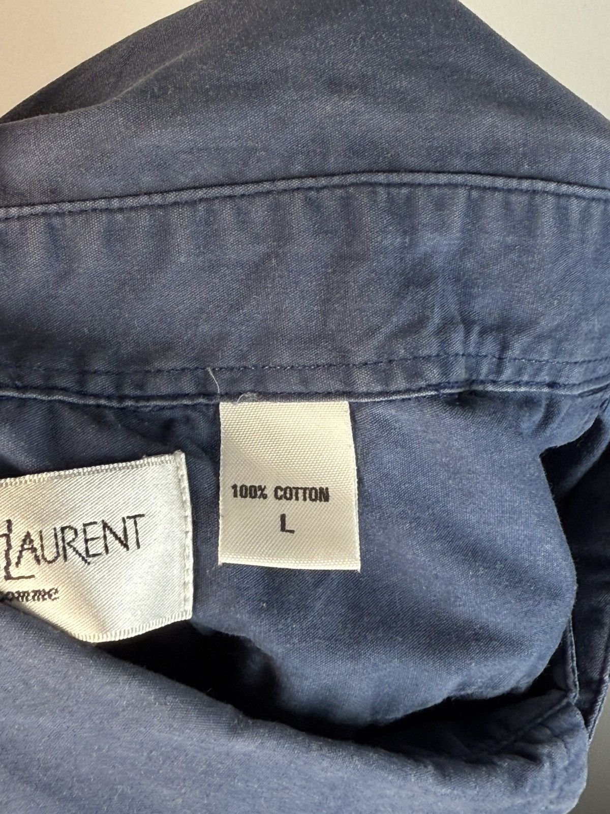 Yves Saint Laurent Cotton YSL Shirt Summer Button Up Luxury y2k Casual Collar Size US L / EU 52-54 / 3 - 12 Thumbnail