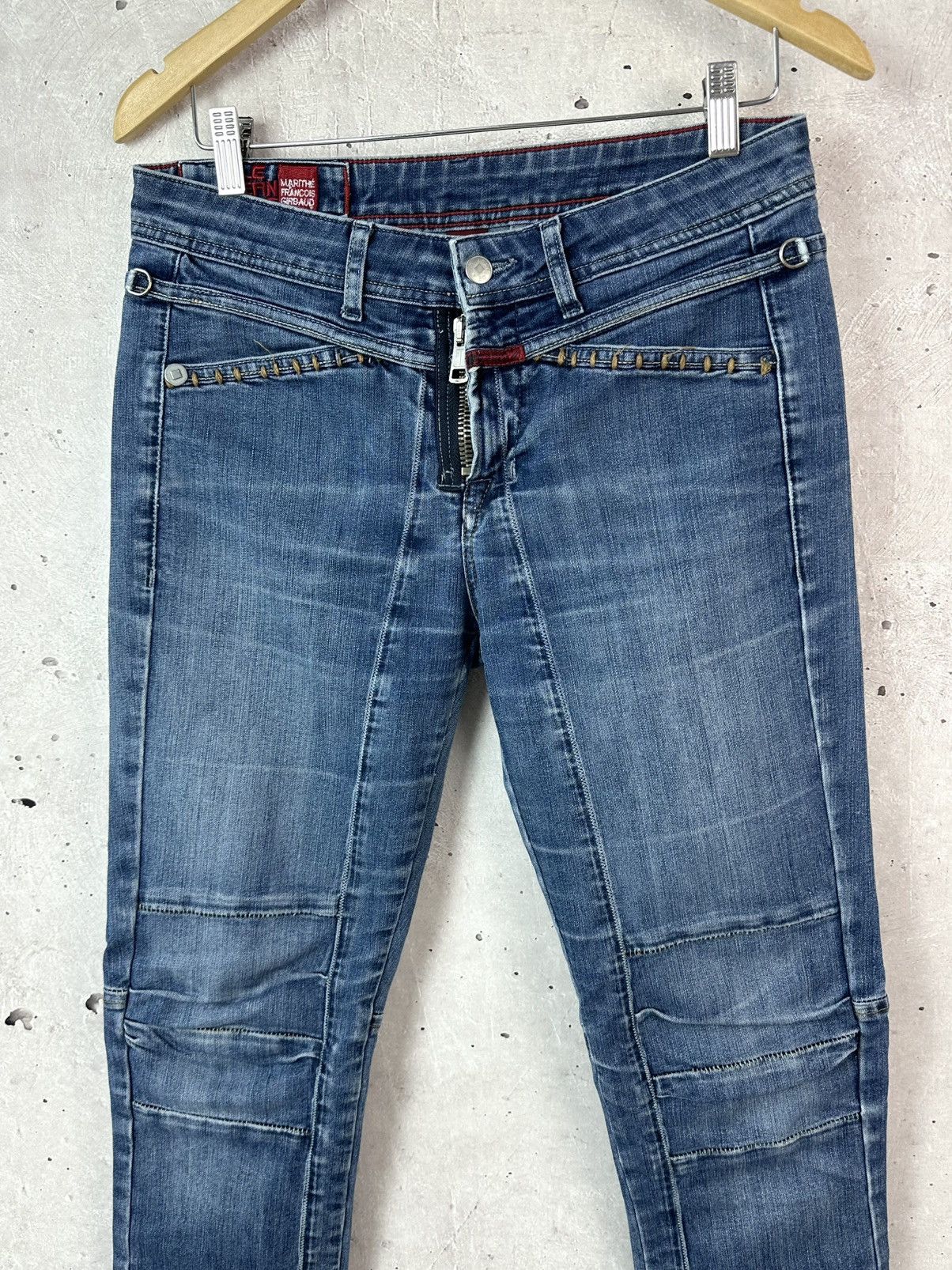 Marithe + Francois Girbaud Marithe Francois Girbaud Embroidered Metal Buttons Jeans Size 32" / US 10 / IT 46 - 2 Thumbnail