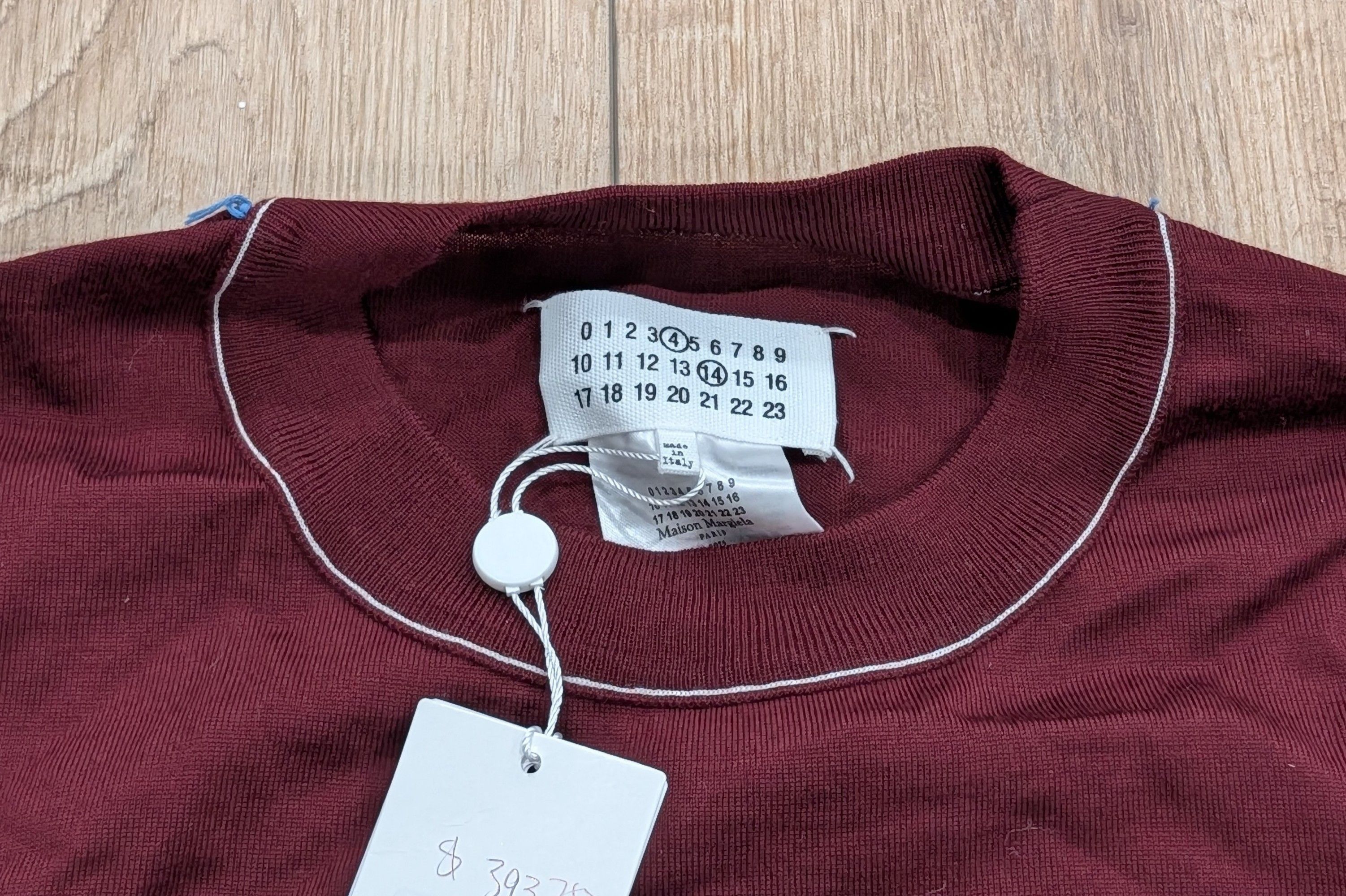 Maison Margiela Maison Margiela Wool Crewneck Sweater Bordeaux Large Size US L / EU 52-54 / 3 - 2 Thumbnail
