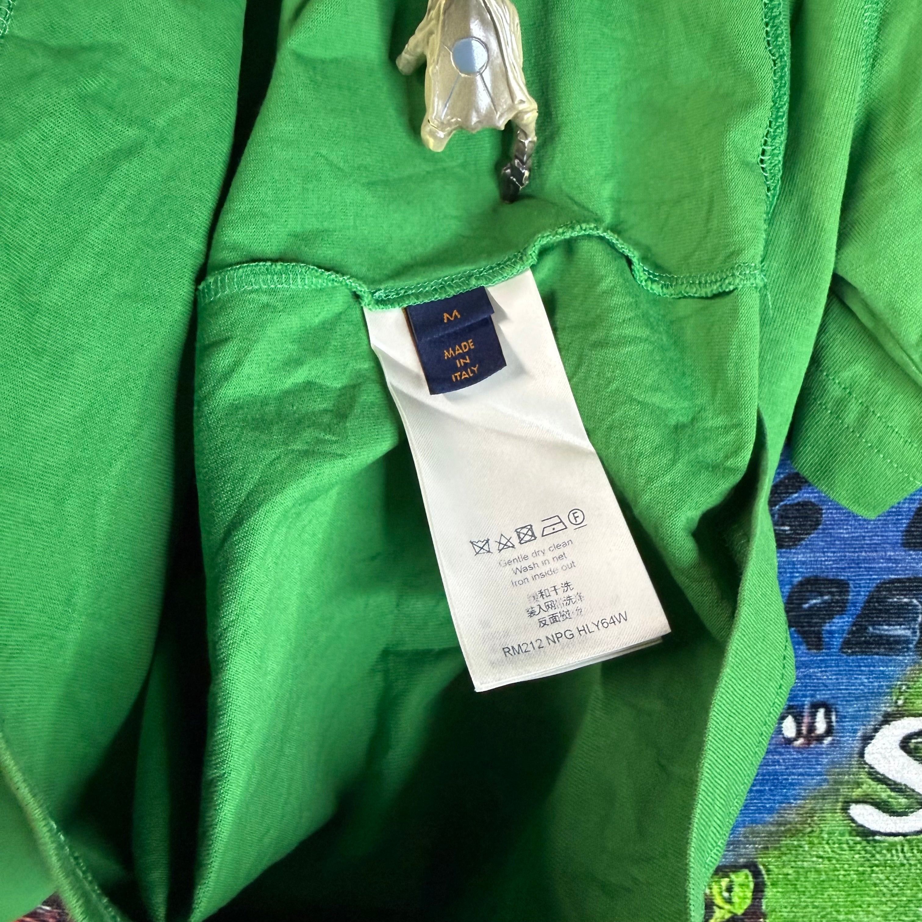 Louis Vuitton Louis Vuitton Debossed LV Green T-shirt Size Medium Size US M / EU 48-50 / 2 - 5 Thumbnail