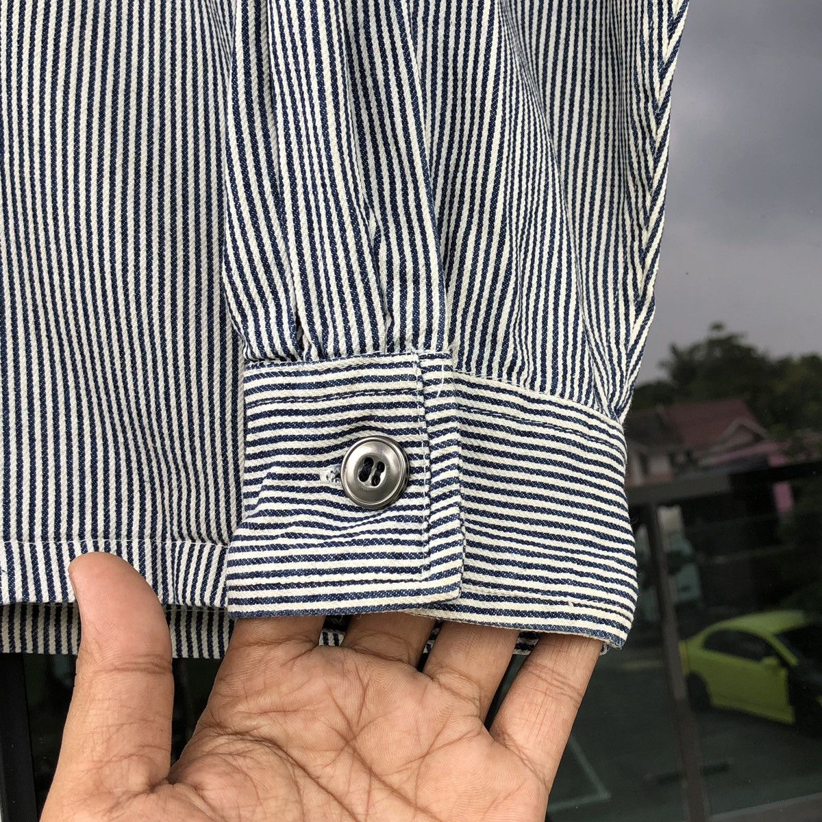 Japanese Brand Mark Gonzales Button Up Hickory Stripe Jacket Size US L / EU 52-54 / 3 - 8 Thumbnail